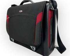 TUMI DUCATI T3 Black/Red Messenger Bag with Shoulder Strap with Dust Bag.
