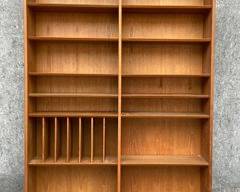 Vintage Poul Hundevad MCM Mid Century Modern Double Bookcase Solid Wood
