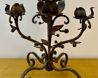 Wrought Iron Candelabra