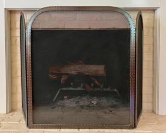 Folding Fireplace Screen