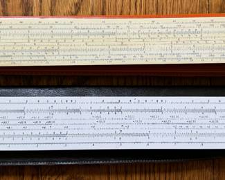K&E (top) & Picken (bottom) Slide Rulers