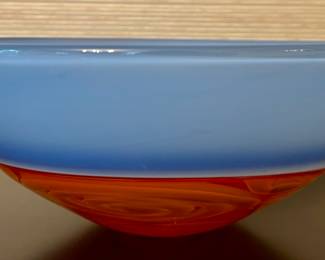 Signed Art Glass Bowl