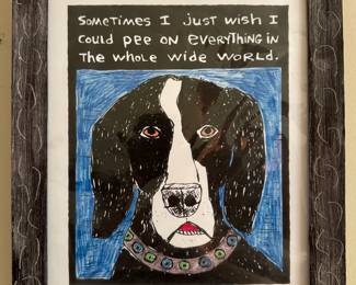 "Sometimes I Just Wish..." Print, Signed Dug Nap