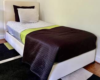 West Elm Upholstered Twin Bed