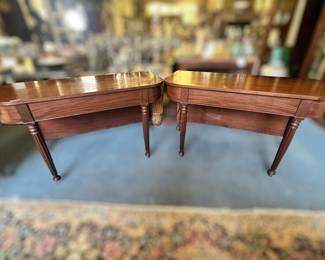 Antique Sheraton Banquet Table (2 Drop Leaf Tables that make 1 Great for Storage)
