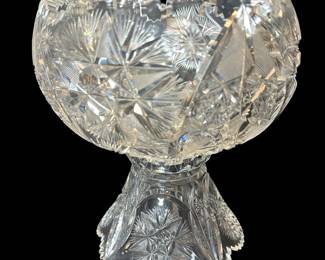 Cut Glass Punch Bowl