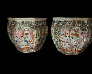 Rose Medallion Planters