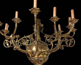 Brass Chandlier 