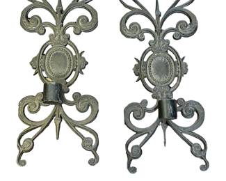 Cast Iron Candle Wall Sconces