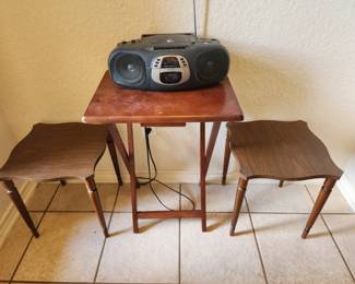 2 Small Tables - TV Tray