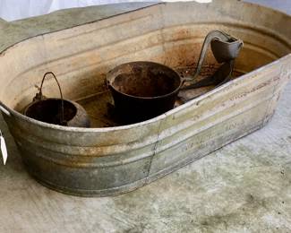 GALVANIZED TROUGH  $25.00 TODAY