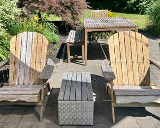 (2) Folding Adirondack Chairs