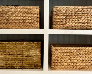(4) Woven Baskets