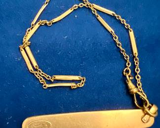 Antique Simmons Watch Chain with Pocket Knife