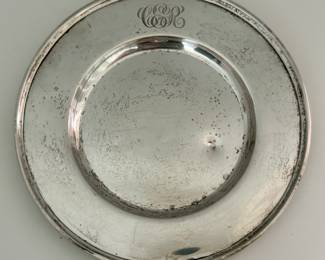 Monogrammed Sterling Dish