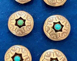 Set of 6 Southwestern Style Button Covers
