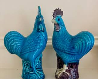 Chinese Porcelain Chickens