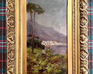 "Capri" Oil on Canvas, unsigned