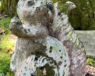 Cement Squirrel Garden Ornament