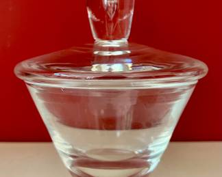 Steuben Glass Covered Dish