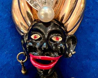 Vintage Blackmoor Brooch