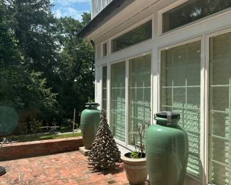 (2) Giant Oversized Vases