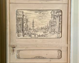 Hand Painted Armoire