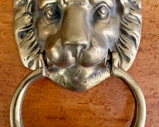 Brass Lion Door Knocker