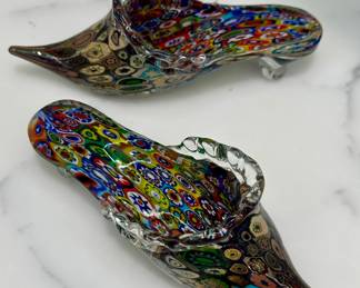 Murano Style Glass Shoes