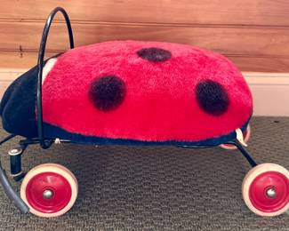 Vintage Steiff Ladybug Ride on Toy