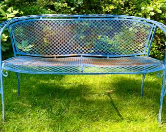 Wrought Iron Bench