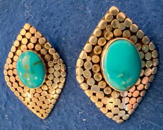 Sterling Silver Turquoise Earrings