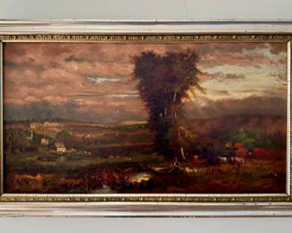 Landscape Scene, Oil on Canvas