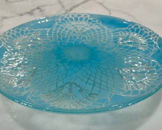 Sydenstricker Glass Footed Plate