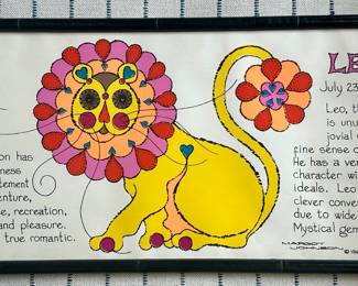Zodiac Print, Signed Margot Johnson