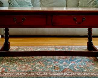 Antique Coffee Table with Twist Legs