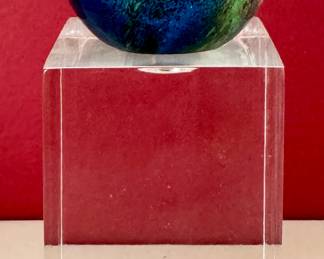 Glass Marble on Acrylic Stand