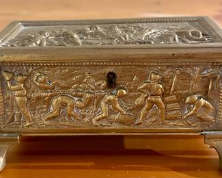 Brass Box with Paw Feet