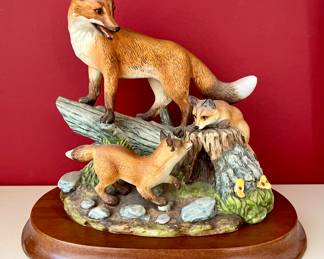 Red Fox Family by Andrea