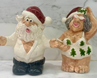 Mr. and Mrs. Claus Salt and Pepper