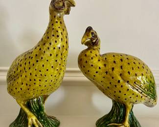 Ceramic Chickens (Made in Italy)