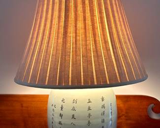 detail of back of lamps