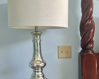 (2) Mercury Glass Lamps