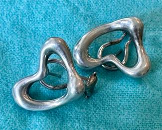 Tiffany & Co. Sterling Elsa Peretti Earrings