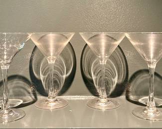 (4) Martini Glasses