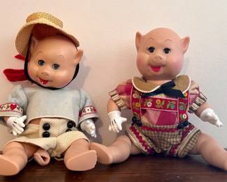 Madame Alexander Straw Pigs