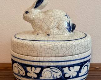 Dedham Pottery Covered Dish