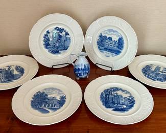 Bowdoin College Wedgewood Plates
