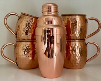 Moscow Mule Mugs & Martini Shaker