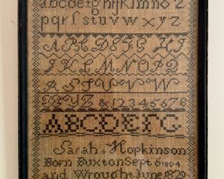 Antique Sampler by Sarah Hopkinson